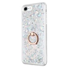 Teleplus iPhone SE 2022 Sulu Yüzüklü Milce Silikon Gold Kılıf