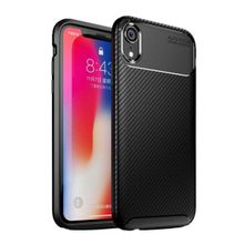 Teleplus iPhone XR Kılıf Ultra Soft Negro Karbon Silikon Siyah Nano Ekran Koruyucu