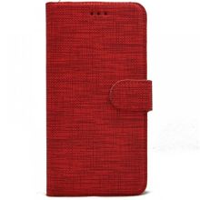 Teleplus Oppo A12 Kumaş Spor Standlı Cüzdan Kırmızı Kılıf
