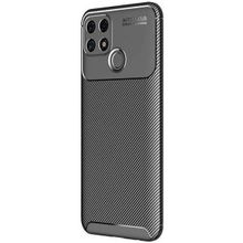 Teleplus Oppo A15 Kamera Korumalı Negro Karbon Silikon Siyah Kılıf