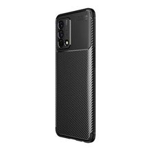 Teleplus Oppo A74 Negro Karbon Silikon Siyah + Nano Ekran Koruyucu Kılıf
