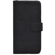 Teleplus Oppo A9 2020 Kumaş Spor Standlı Cüzdan Siyah Nano Ekran Koruyucu Cep Telefonu Kılıfı
