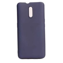 Teleplus Oppo Reno Lüks Nano Ekran Koruyucu Lacivert Uyumlu Silikon Kılıf