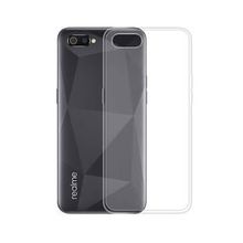 Teleplus Realme C2 Lüks Silikon Şeffaf Kılıf + Nano Ekran Koruyucu