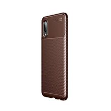 Teleplus Samsung Galaxy A02 Negro Karbon Lacivert Nano Ekran Koruyucu Silikon Cep Telefonu Kılıf