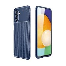 Teleplus Samsung Galaxy A13 5G Kamera Korumalı Negro Karbon Dokulu Silikon Lacivert Kılıf