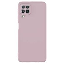 Teleplus Samsung Galaxy A22 4G Kamera Korumalı Lansman Mat Silikon Bordo Kılıf