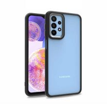 Teleplus Samsung Galaxy A23 Renkli Bumper Hybrid Flora Silikon Bordo Kılıf