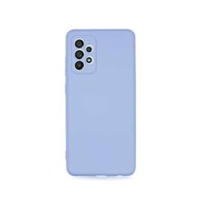 Teleplus Samsung Galaxy A33 5G Kamera Korumalı Liquid Lansman Mara Silikon Turuncu Kılıf