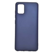 Teleplus Samsung Galaxy A41 Lüks Mat Bordo Silikon Cep Telefonu Kılıf