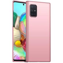 Teleplus Samsung Galaxy A51 Lüks Mat Gold Silikon Cep Telefonu Kılıf