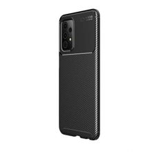 Teleplus Samsung Galaxy A52S 5G Negro Karbon Dokulu Silikon Siyah Cep Telefonu Kılıfı