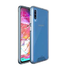 Teleplus Samsung Galaxy A70 Gard Darbe Korumalı Sert Şeffaf Silikonlu Kılıf