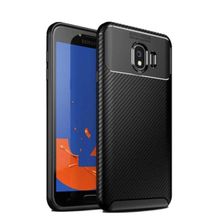 Teleplus Samsung Galaxy J4 Ultra Soft Negro Karbon Kahverengi Silikon Kılıf