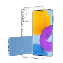 Teleplus Samsung Galaxy M13 Kamera Korumalı Lüks Silikon Şeffaf Kılıf + Nano Ekran Koruyucu