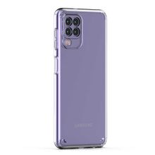 Teleplus Samsung Galaxy M32 4G Kamera Korumalı Coss Sert Silikon Şeffaf Kılıf + Nano Ekran Koruyucu