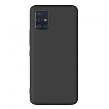 Teleplus Samsung Galaxy M51 Kılıf Lüks Mat Biye Silikon Tam Kapatan Nano Ekran Koruyucu Kamera Koruyucu Siyah Cep Telefonu Kılıfı