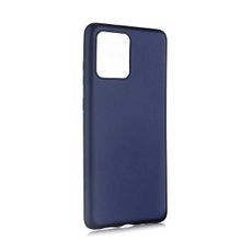 Teleplus Samsung Galaxy Note 20 Lüks Mat Silikon Lacivert Kılıf + Tam Kapatan Nano Ekran Koruyucu