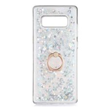 Teleplus Samsung Galaxy Note 8 Milce Yüzüklü Sulu Mor Silikon Cep Telefonu Kılıf