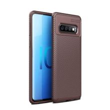 Teleplus Samsung Galaxy S10 Kılıf Negro Karbon Silikon + Tam Yapışan Cam