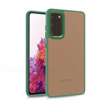 Teleplus Samsung Galaxy S20 FE Renkli Bumper Hybrid Flora Silikon Bordo Kılıf