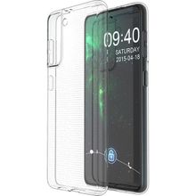 Teleplus Samsung Galaxy S21 Plus 5G Kılıf Lüks Korumalı Silikon Şeffaf + Tam Kapatan Ekran Koruyucu + Kamera Koruyucu Kılıf