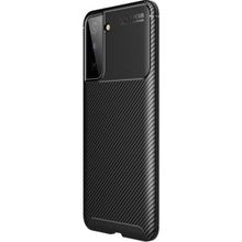 Teleplus Samsung Galaxy S22 Plus 5G Negro Karbon Dokulu Silikon Siyah Kılıf