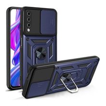 Teleplus Vivo Y11S Kamera Korumalı Yüzüklü Tank Pars Silikon Kırmızı Kılıf