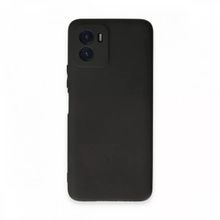 Teleplus Vivo Y15S Kamera Korumalı Matte Silikon Siyah Kılıf