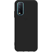 Teleplus Vivo Y20s Biye Mat Siyah Nano Ekran Koruyucu ve Silikon Kılıf