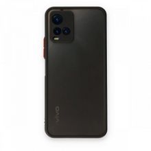 Teleplus Vivo Y21S Hux Kamera Korumalı Silikon Siyah Kılıf