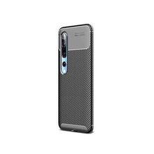 Teleplus Xiaomi Mi 10 Pro Ultra Soft Negro Karbon Silikon ve Tam Kapatan Cam Lacivert Kılıf