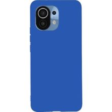 Teleplus Xiaomi Mi 11 Lite Lüks Mat Biye Tpu Silikon Mavi Nano Ekran Koruyucu Kamera Nano Koruyucu Cep Telefonu Kılıfı