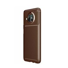 Teleplus Xiaomi MI10I 5g Negro Karbon Dokulu Nano Ekran Koruyucu Lacivert Silikon Cep Telefonu Kılıf