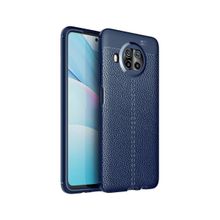 Teleplus Xiaomi MI10T Lite Deri Dokulu Kırmızı Silikon Cep Telefonu Kılıf