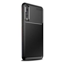 Teleplus Xiaomi Mi9 Negro Karbon Silikon Siyah Kılıf Tam Kapatan Cam