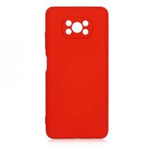 Teleplus Xiaomi Poco X3 Pro Kamera Korumalı Içi Kadife Silikon Kırmızı Kılıf