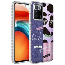 Teleplus Xiaomi Redmi 10 Desenli Elegans Serisi Silikon Siyah Kılıf