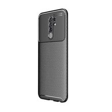 Teleplus Xiaomi Redmi 9 Negro Karbon Lacivert Nano Ekran Koruyucu Silikon Kılıf