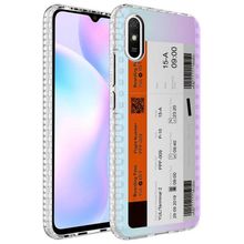 Teleplus Xiaomi Redmi 9A Desenli Elegans Serisi Silikon Lacivert Kılıf