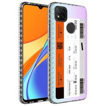 Teleplus Xiaomi Redmi 9C Desenli Elegans Serisi Silikon Mor Kılıf