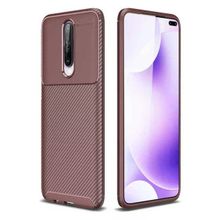 Teleplus Xiaomi Redmi K30 Negro Karbon Desenli Silikon Nano Ekran Koruyucu Cep Telefonu Kılıfı