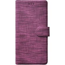 Teleplus Xiaomi Redmi Note 10 Pro Max Kumaş Spor Standlı Cüzdan Mor Kılıf