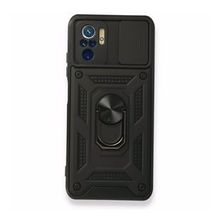 Teleplus Xiaomi Redmi Note 10s Kamera Korumalı Yüzüklü Tank Pars Silikon Kırmızı Kılıf