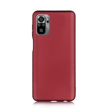 Teleplus Xiaomi Redmi Note 10s Lüks Mat Silikon Kırmızı Kılıf