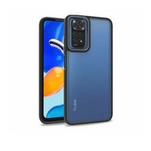 Teleplus Xiaomi Redmi Note 11S Global Renkli Bumper Hybrid Flora Silikon Lacivert Kılıf