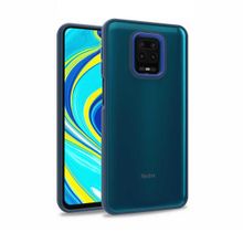 Teleplus Xiaomi Redmi Note 9S Renkli Bumper Hybrid Flora Silikon Bordo Kılıf