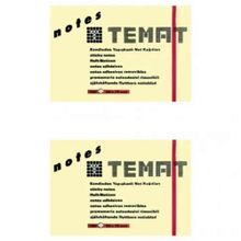 Temat 50X75 mm Pastel Sarı 2'li Yapışkanlı Not Kağıdı