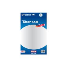 Temat Tek Kenarı Yapışkanlı 10'lu Yeşil Kitap Kabı