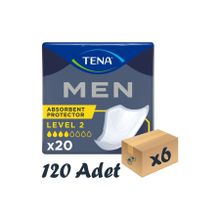 Tena Men Emici Koruma Level 2 20'li 6 Paket Erkek Mesane Pedi